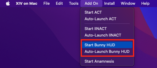 Start BunnyHUD